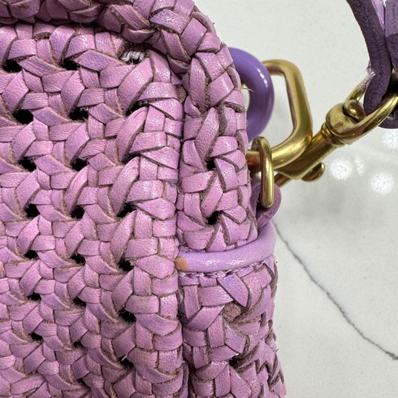 Clare V lilac Crossbody Bag with strap - Picture 4 of 6